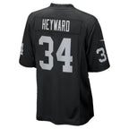LV.Raiders #34 Connor Heyward Black Team Game jersey BUTLER