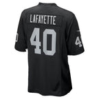 LV.Raiders #40 Devin Lafayette Black Team Game jersey BUTLER