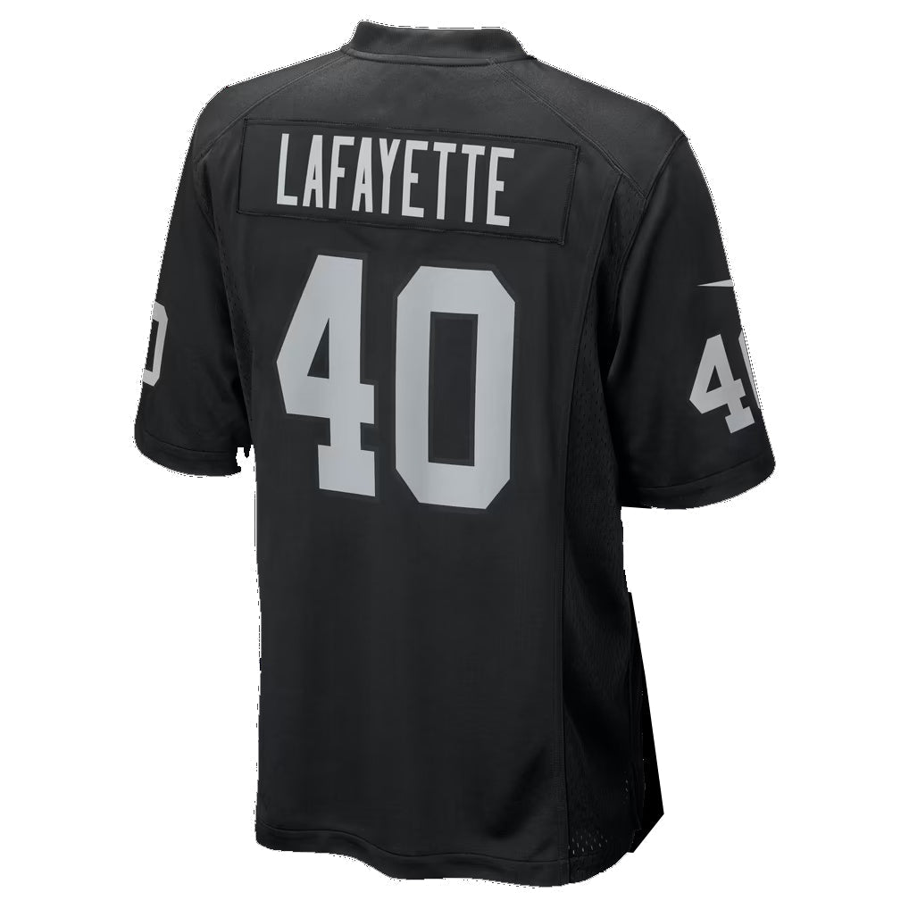 LV.Raiders #40 Devin Lafayette Black Team Game jersey BUTLER