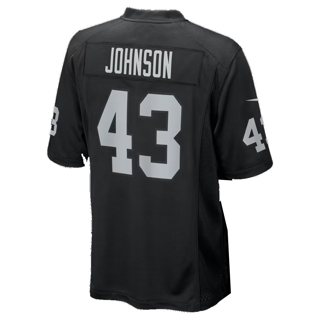 LV.Raiders #43 Dalton Johnson Black Team Game jersey BUTLER