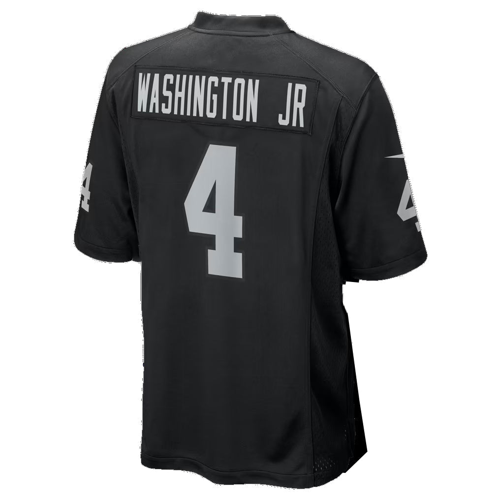 LV.Raiders #4 Mike Washington Jr. Black Team Game jersey BUTLER