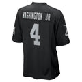 LV.Raiders #4 Mike Washington Jr. Black Team Game jersey BUTLER