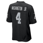 LV.Raiders #4 Mike Washington Jr. Black Team Game jersey BUTLER
