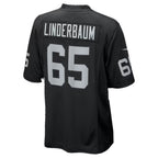 LV.Raiders #65 Tyler Linderbaum Black Team Game jersey BUTLER