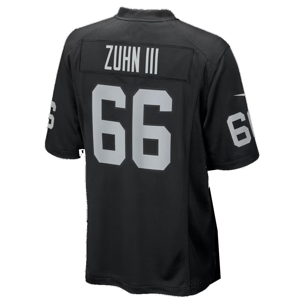 LV.Raiders #66 Trey Zuhn III Black Team Game jersey BUTLER