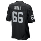 LV.Raiders #66 Trey Zuhn III Black Team Game jersey BUTLER