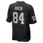 LV.Raiders #84 Carter Runyon Black Team Game jersey BUTLER