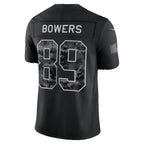 LV.Raiders #89 Brock Bowers Black 2026 Salute to Service Stitched Limited jersey BUTLER