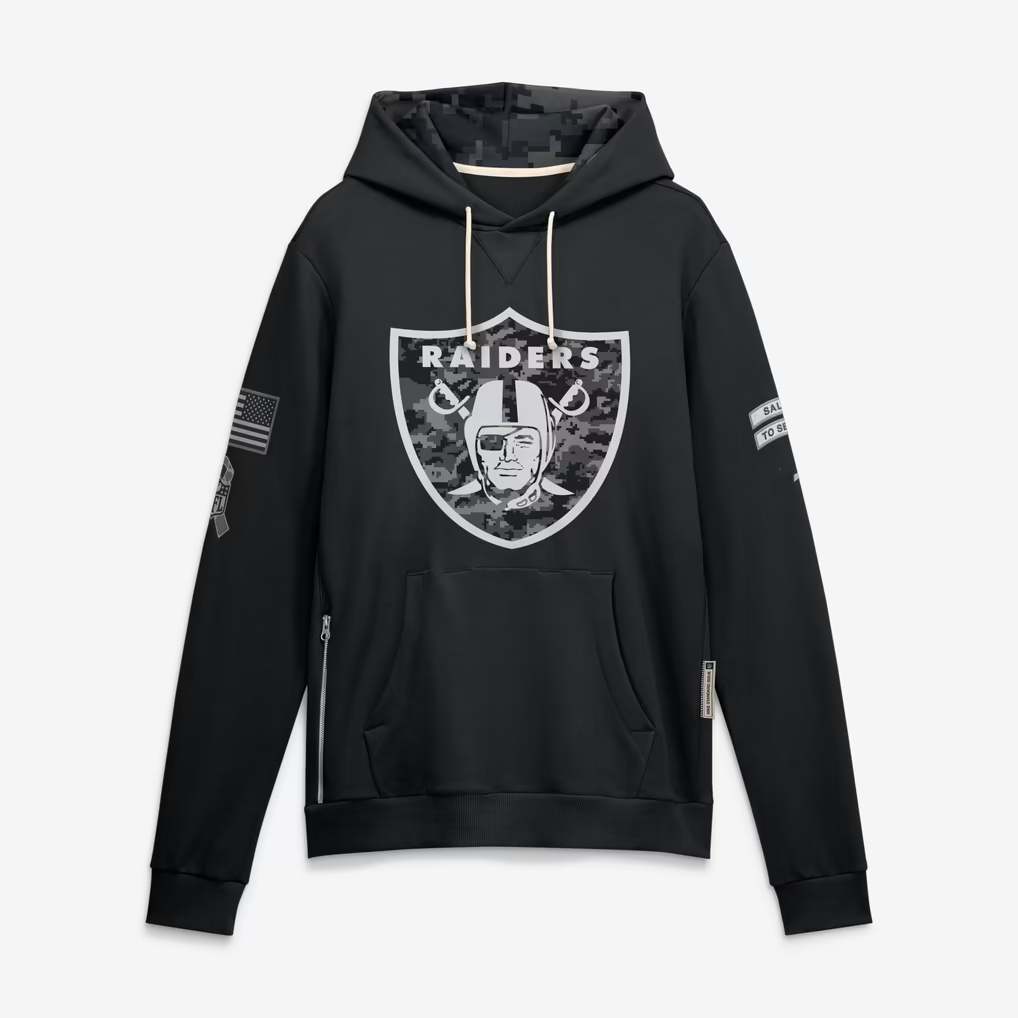 LV.Raiders 2026 Salute To Service Club Pullover Hoodie Cheap sale Birthday and Christmas gifts Stitched American Jersey BUTLER
