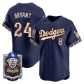 Los Angeles Dodgers Front #8 Back #24 Kobe Bryant x Dia De Los Muertos Navy 2026 Baseballjersey BUTLER