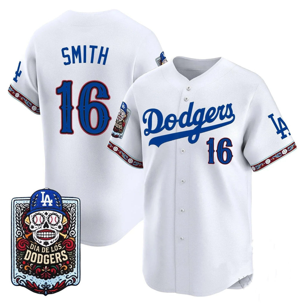 Los Angeles Dodgers #16 Will Smith x Dia De Los Muertos White 2026 Baseballjersey BUTLER