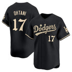 Los Angeles Dodgers #17 Shohei Ohtani Black 'Halloween Mummy Edition' Premier Limitedjersey BUTLER - Stitched Baseballjersey BUTLER