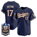 Los Angeles Dodgers #17 Shohei Ohtani x Dia De Los Muertos Navy 2026 Baseballjersey BUTLER
