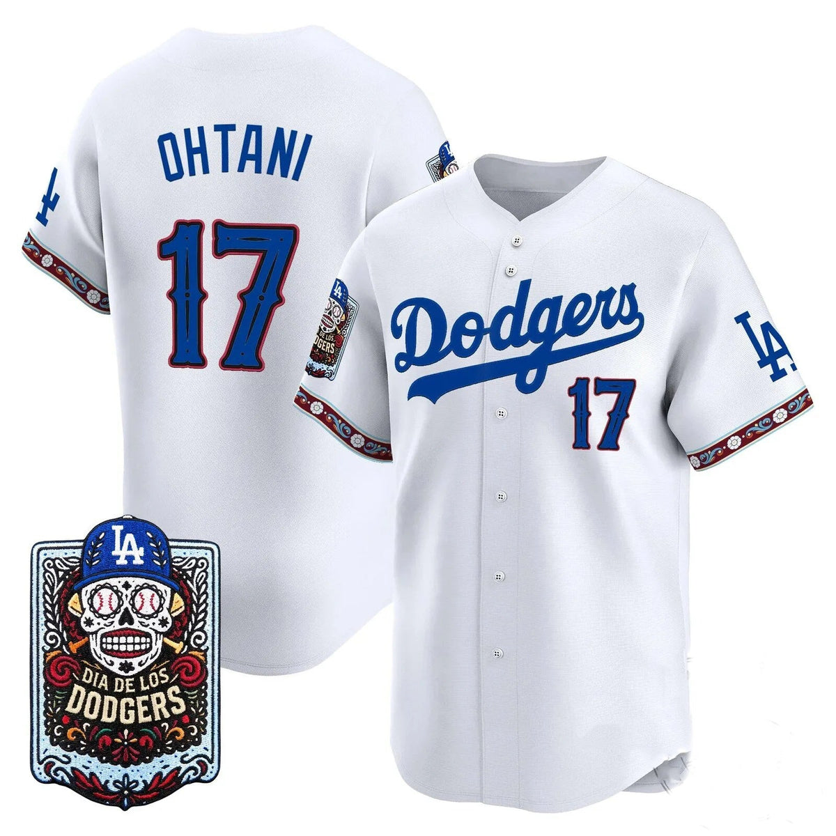 Los Angeles Dodgers #17 Shohei Ohtani x Dia De Los Muertos Royal 2026 Baseballjersey BUTLER