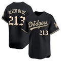 Los Angeles Dodgers #213 Bleed Blue Black 'Halloween Mummy Edition' Premier Limited Stitched Baseballjersey BUTLER