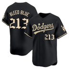 Los Angeles Dodgers #213 Bleed Blue Black 'Halloween Mummy Edition' Premier Limited Stitched Baseballjersey BUTLER