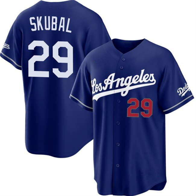 Los Angeles Dodgers #29 Tarik Skubal Royal Alternate Stadium Stitched Jersey BUTLER