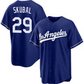 Los Angeles Dodgers #29 Tarik Skubal Royal Alternate Stitched Jersey BUTLER