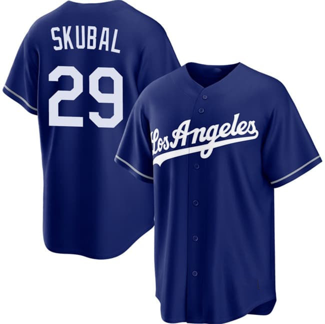 Los Angeles Dodgers #29 Tarik Skubal Royal Alternate Stitched Jersey BUTLER