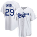 Los Angeles Dodgers #29 Tarik Skubal White Cool Base Stitched Jersey BUTLER