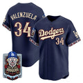 Los Angeles Dodgers #34 Fernando Valenzuela x Dia De Los Muertos Navy 2026 Baseballjersey BUTLER