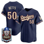 Los Angeles Dodgers #50 Mookie Betts x Dia De Los Muertos Navy 2026 Baseballjersey BUTLER