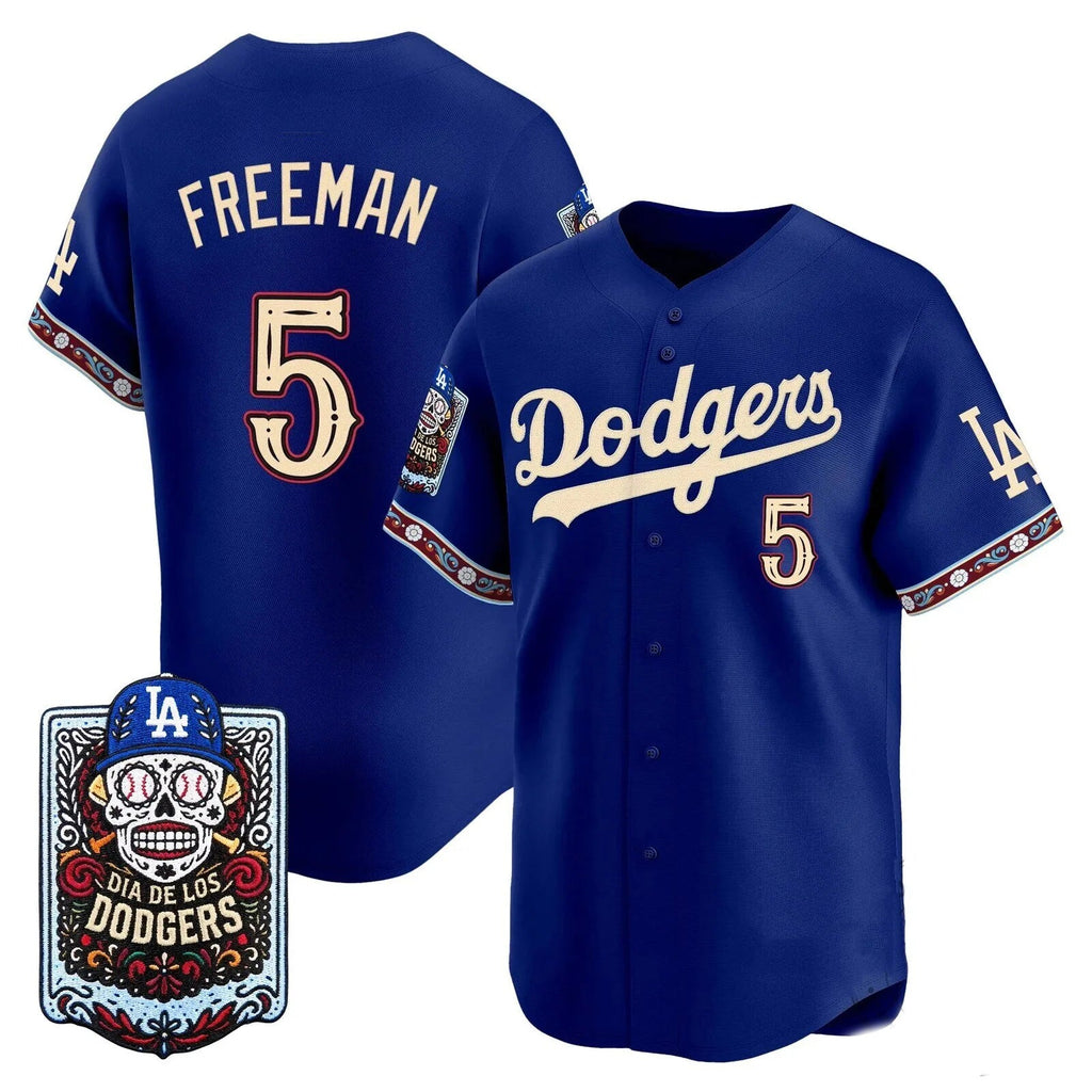 Los Angeles Dodgers #5 Freddie Freeman x Dia De Los Muertos Royal 2026 Baseballjersey BUTLER