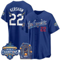 Los Angeles Dodgers #22 Clayton Kershaw DB Night Royal BUTLER 2026 Vapor Jersey - Stitched