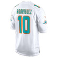 M.Dolphins #10 Jacob Rodriguez White Game jersey BUTLER