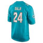 M.Dolphins #24 Marcellas Dial Jr. Aqua Team Game jersey BUTLER