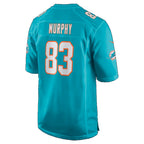 M.Dolphins #83 Caleb Murphy Aqua Team Game jersey BUTLER