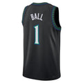 M.Timberwolves #1 LaMelo Ball Black Statement Edition Swingman Basketball Jersey BUTLER