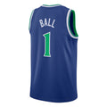 M.Timberwolves #1 LaMelo Ball Blue Icon Edition Swingman Basketball Jersey BUTLER