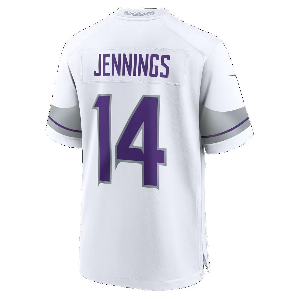 MN.Vikings #14 Jauan Jennings White Alternate Game jersey BUTLER