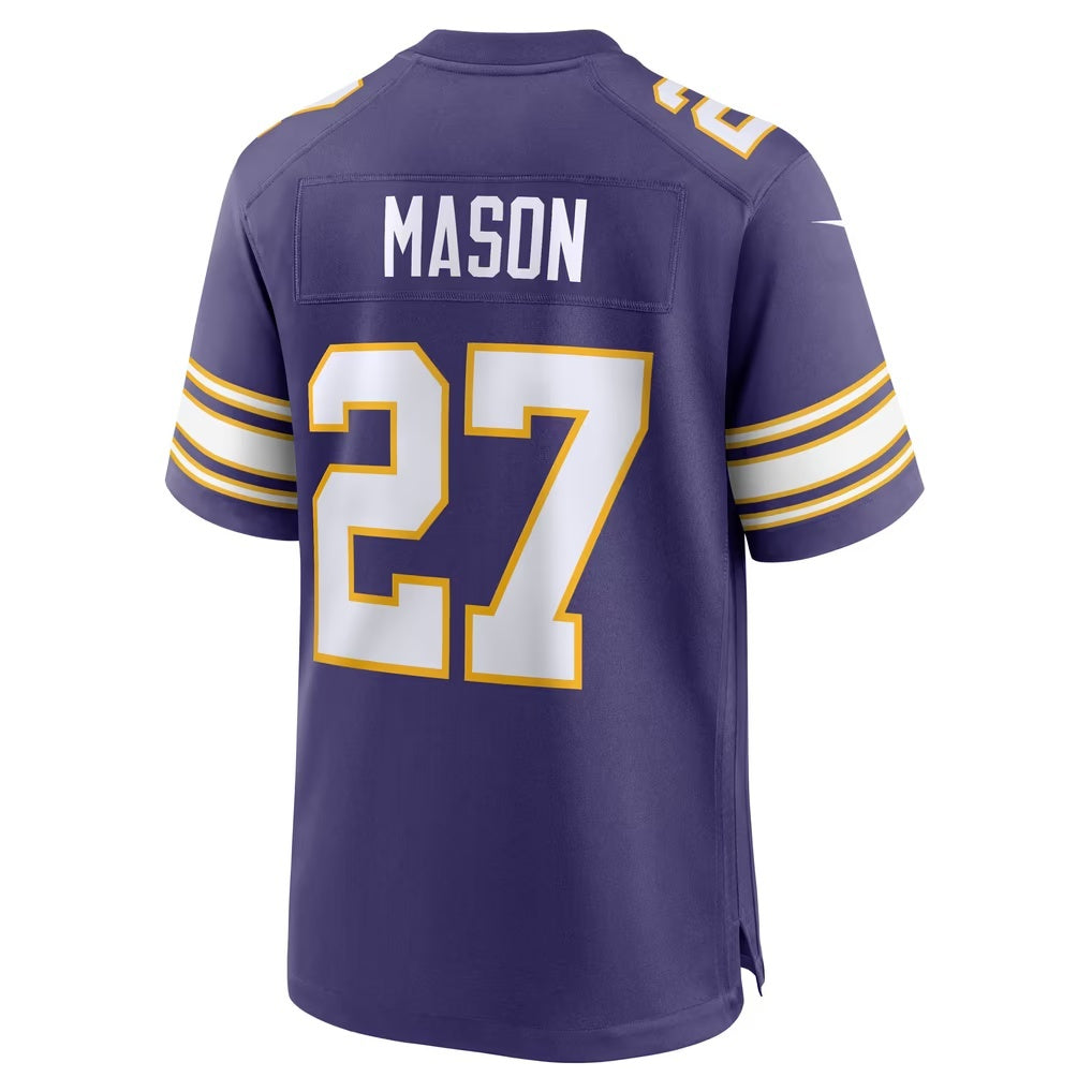 MN.Vikings #27 Jordan Mason Purple Alternate Classic Game jersey BUTLER