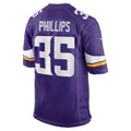 MN.Vikings #35 Bryce Phillips Purple Team Game jersey BUTLER