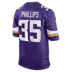 MN.Vikings #35 Bryce Phillips Purple Team Game jersey BUTLER