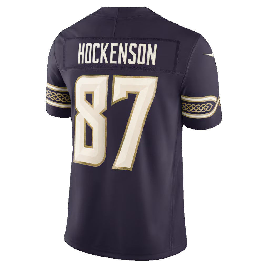 MN.Vikings #87 T.J. Hockenson Purple 2026 Rivalries Collection Stitched Limited Jersey BUTLER