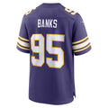 MN.Vikings #95 Caleb Banks Purple Alternate Classic Game jersey BUTLER