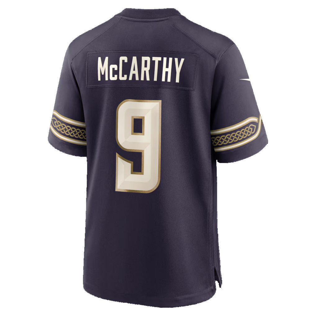 MN.Vikings #9 J.J McCarthy Purple 2026 Rivalries Collection Game Jersey BUTLER