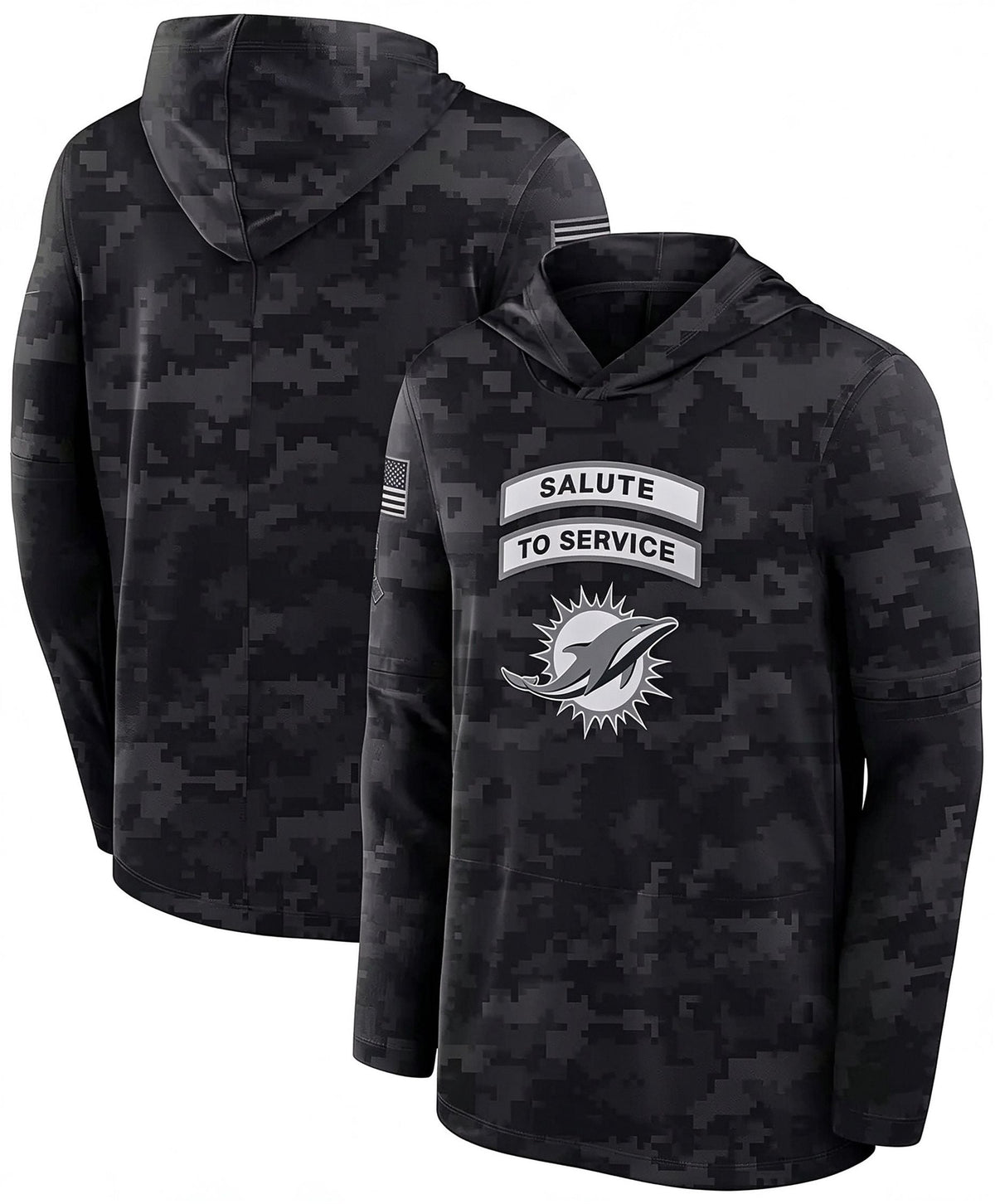 M.Dolphins 2026 Salute To Service Club Pullover Hoodie Cheap sale Birthday and Christmas gifts Stitched American Jersey BUTLER