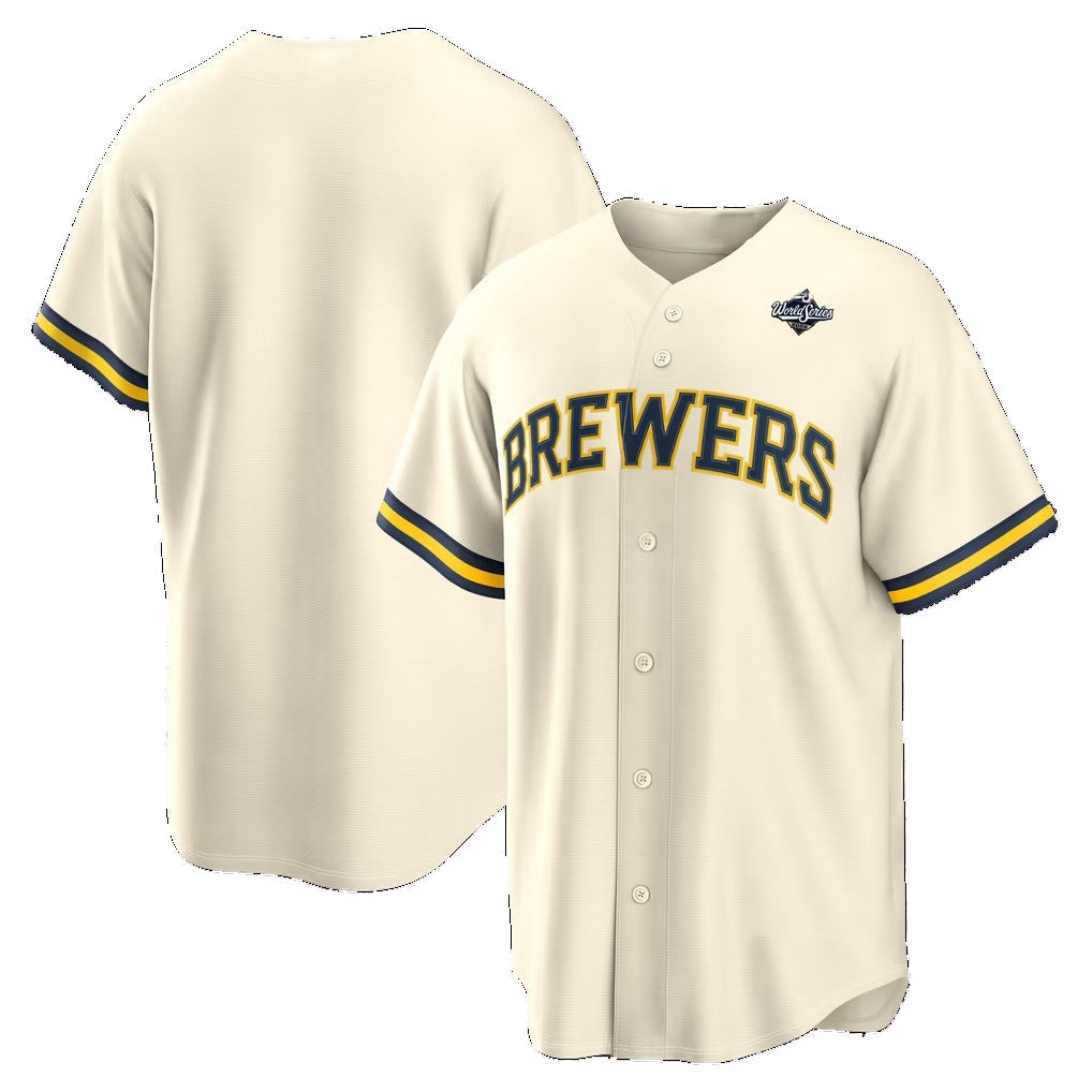 Milwaukee Brewers Cream 2026 World Series Home Replica Jersey BUTLER