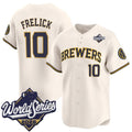 Milwaukee Brewers #10 Sal Frelick Cream 2026 World Series Limited Stitched Jersey BUTLER