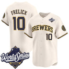 Milwaukee Brewers #10 Sal Frelick Cream 2026 World Series Limited Stitched Jersey BUTLER