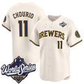 Milwaukee Brewers #11 Jackson Chourio Cream 2026 World Series Limited Stitched Jersey BUTLER