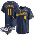 Milwaukee Brewers #11 Jackson Chourio Navy 2026 World Series Alternate Limited Stitched Jersey BUTLER