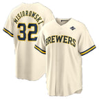 Milwaukee Brewers #32 Jacob Misiorowski Cream 2026 World Series Home Replica Jersey BUTLER