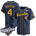 Milwaukee Brewers #4 Paul Molitor Navy 2026 World Series Alternate Limited Stitched Jersey BUTLER