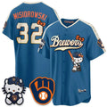 Milwaukee Brewers #32 Jacob Misiorowski Mineral Blue BUTLER Meow KT Night Vapor Limited All Stitched Jersey
