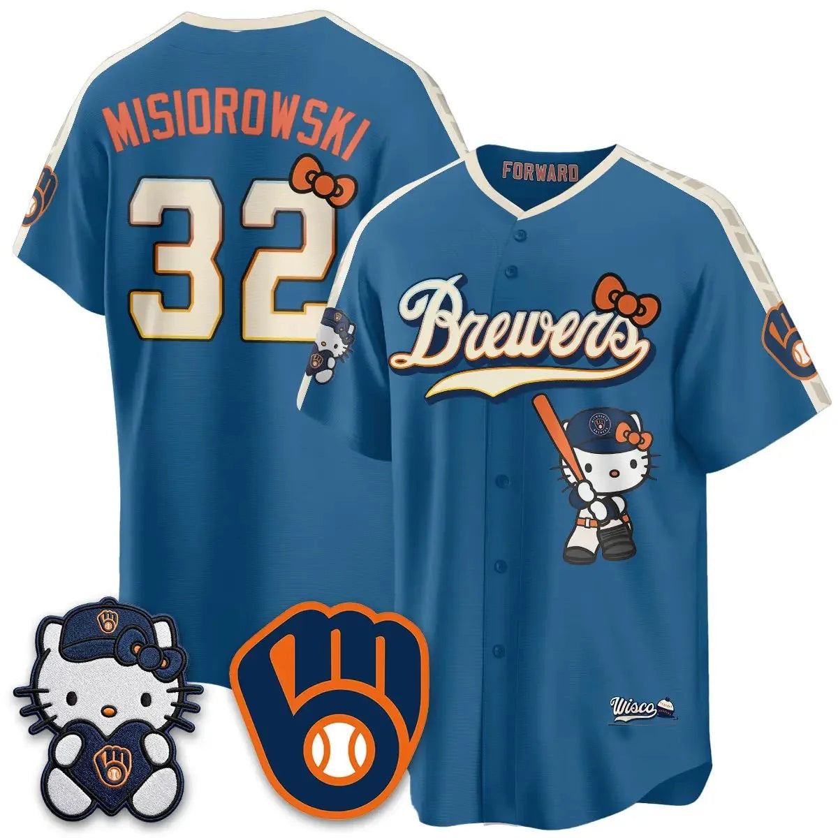 Milwaukee Brewers #32 Jacob Misiorowski Mineral Blue BUTLER Meow KT Night Vapor Limited All Stitched Jersey
